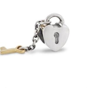 Pandora Sterling Silver and 14KT Gold ‘Key to My Heart’  charm